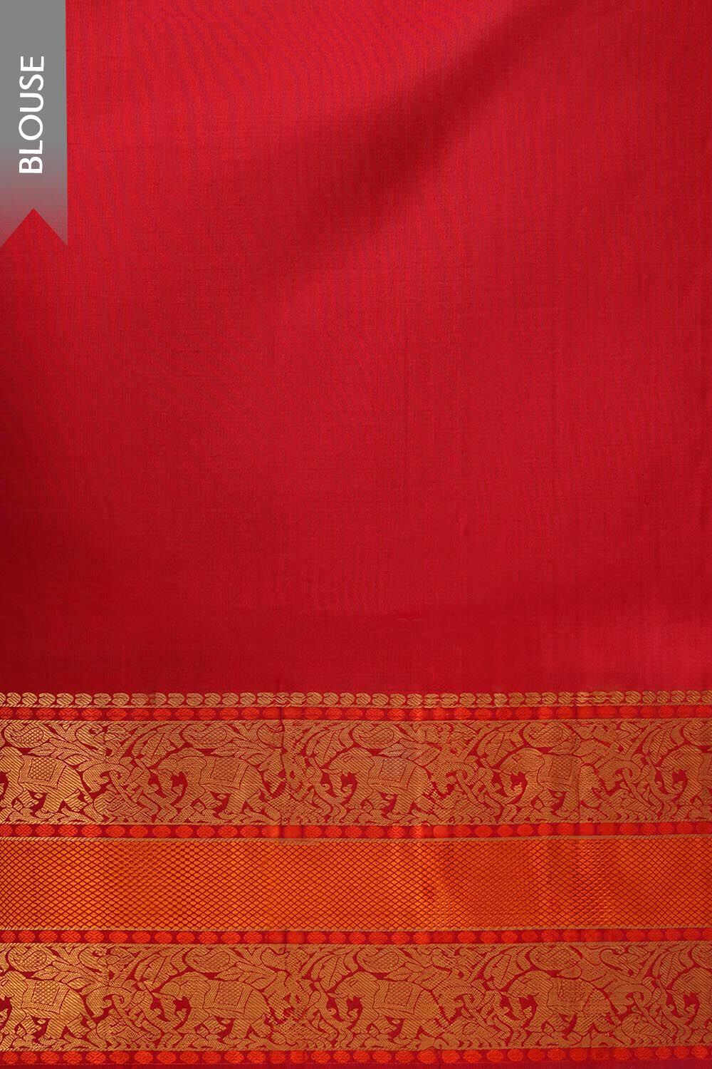 Blue Pure Silk Woven Kanjivaram Saree image number null