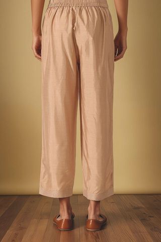 Gold Viscose Embroidered Trouser thumbnail image number null