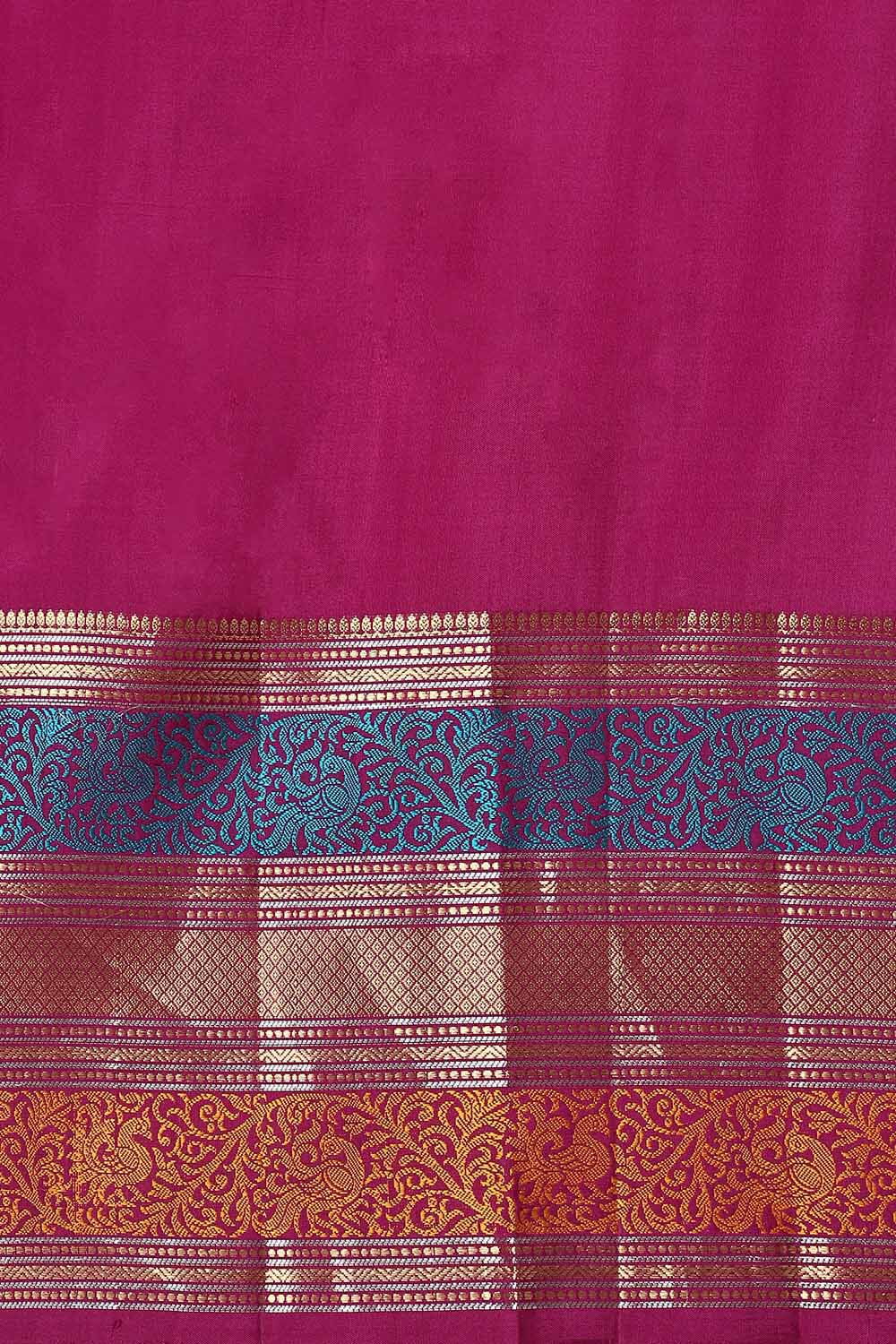 Mustard Pure Silk South Saree image number null
