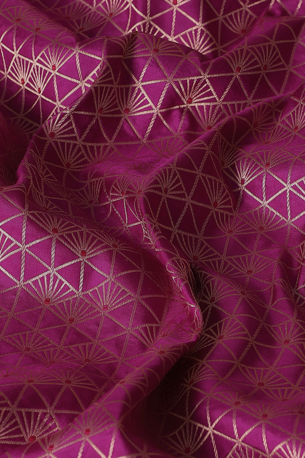 Purple Pure Silk Banarasi Brocade Saree image number null