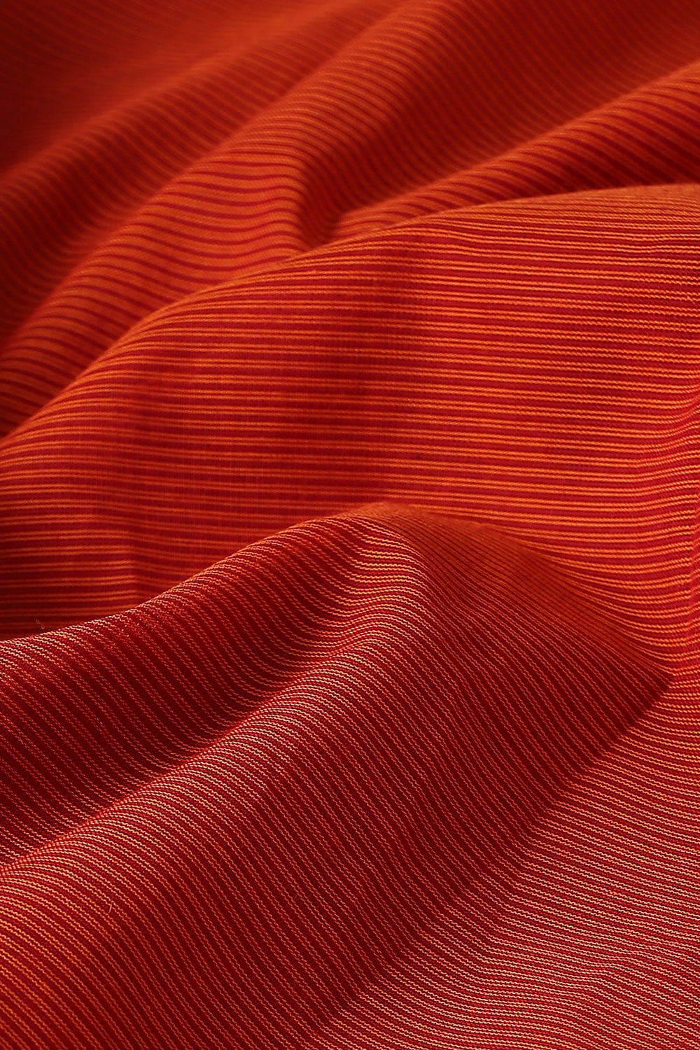Red Pure Cotton Chettinad Saree image number null