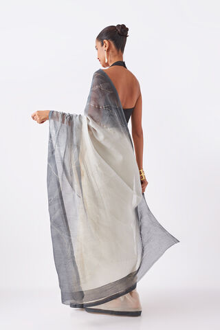 Grey Pure Silk Cotton Digital Printed Saree thumbnail image number null