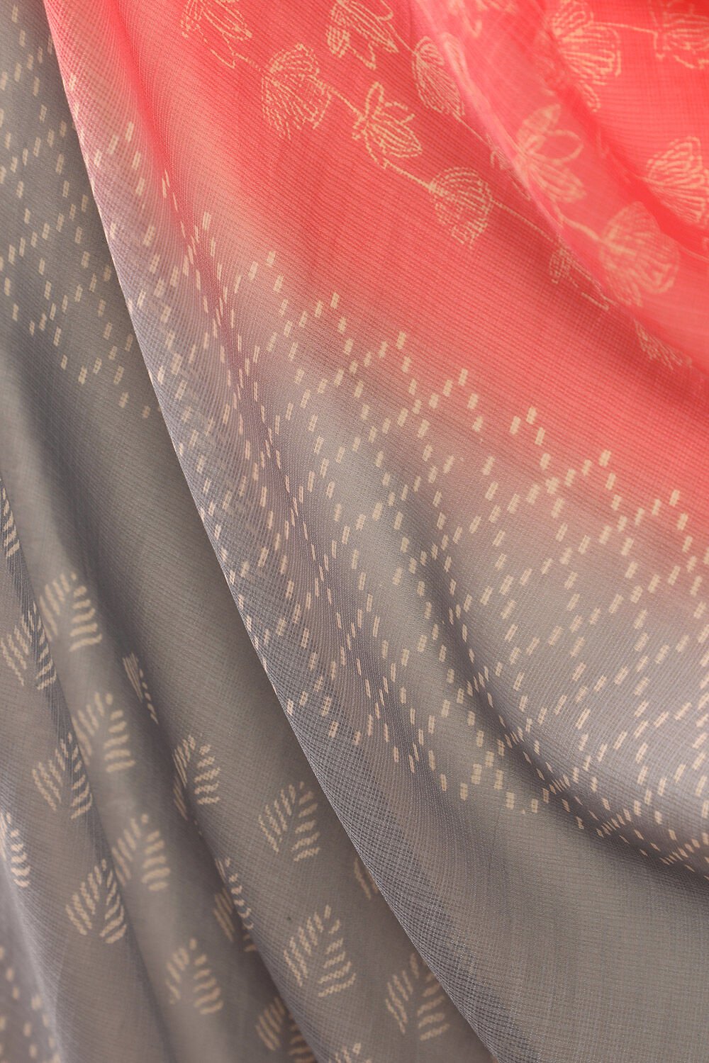 Pink Rajasthan Block Printed Pure Silk Kota Saree image number null