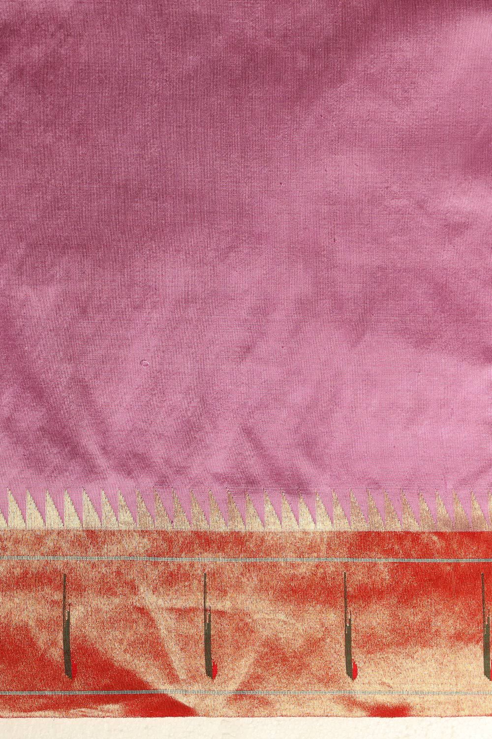 Light Voilet Pure Silk Paithani Saree image number null