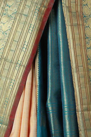 Light Pink Pure Silk Kanjivaram Saree thumbnail image number null