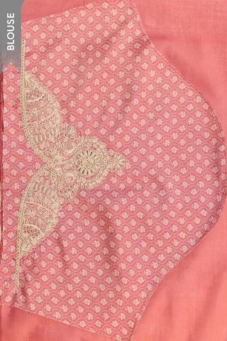 Light Red Viscose Tissue Embroidered Saree thumbnail image number null