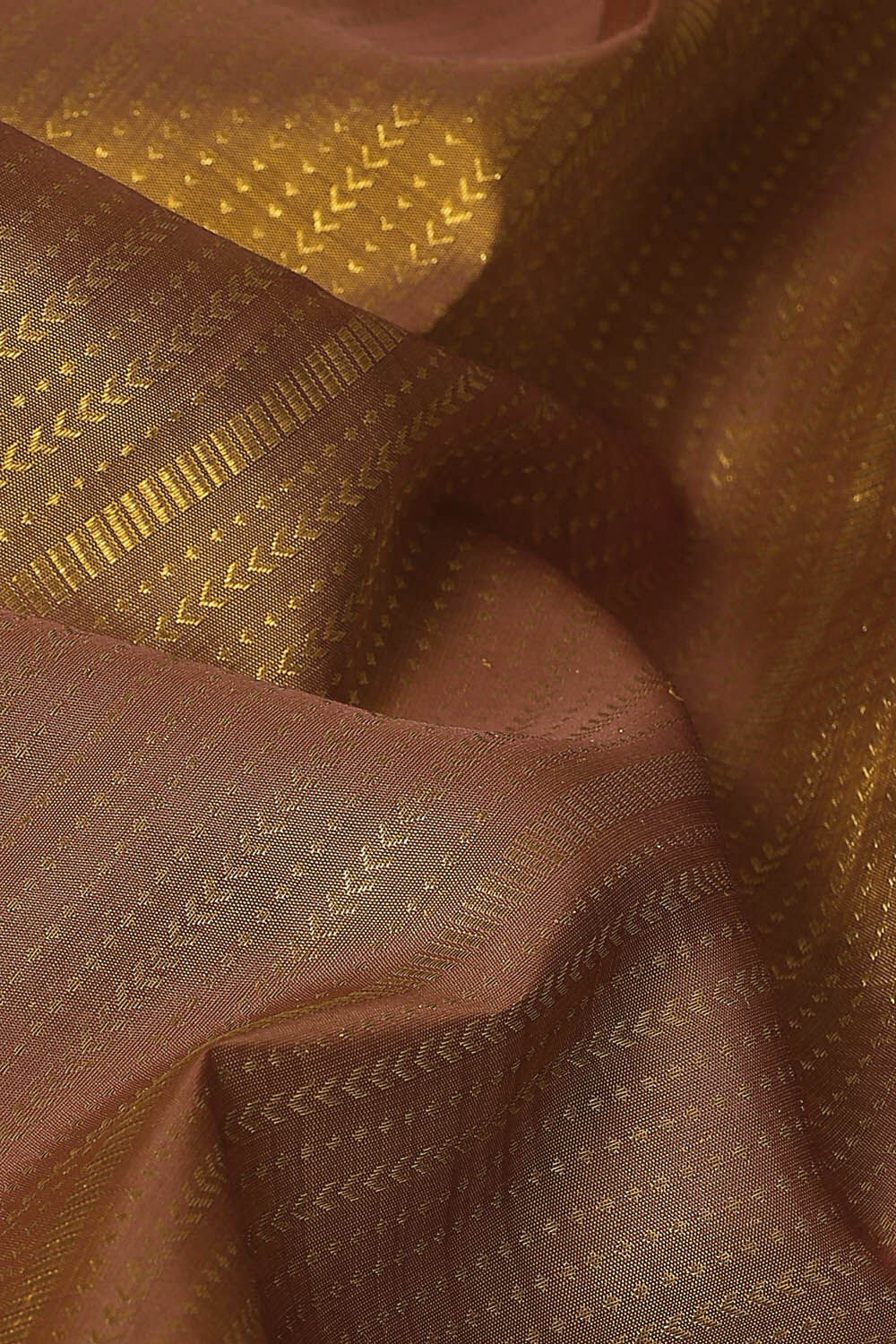 Dark Orange Pure Silk Kanjivaram Saree image number null