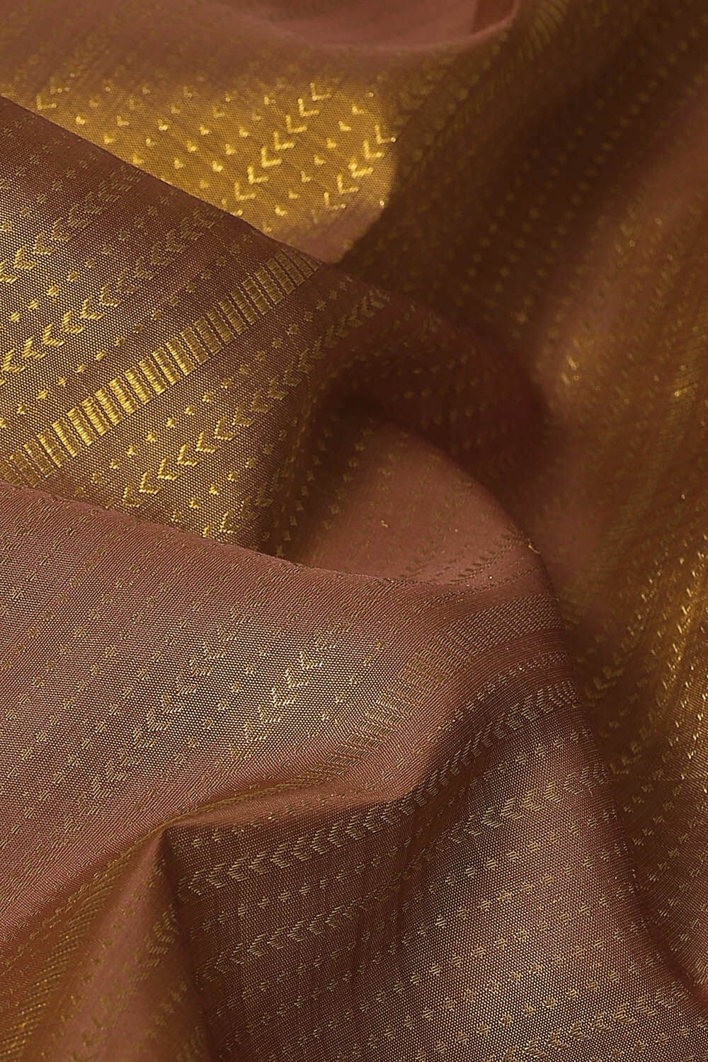 Dark Orange Pure Silk Kanjivaram Saree image number null