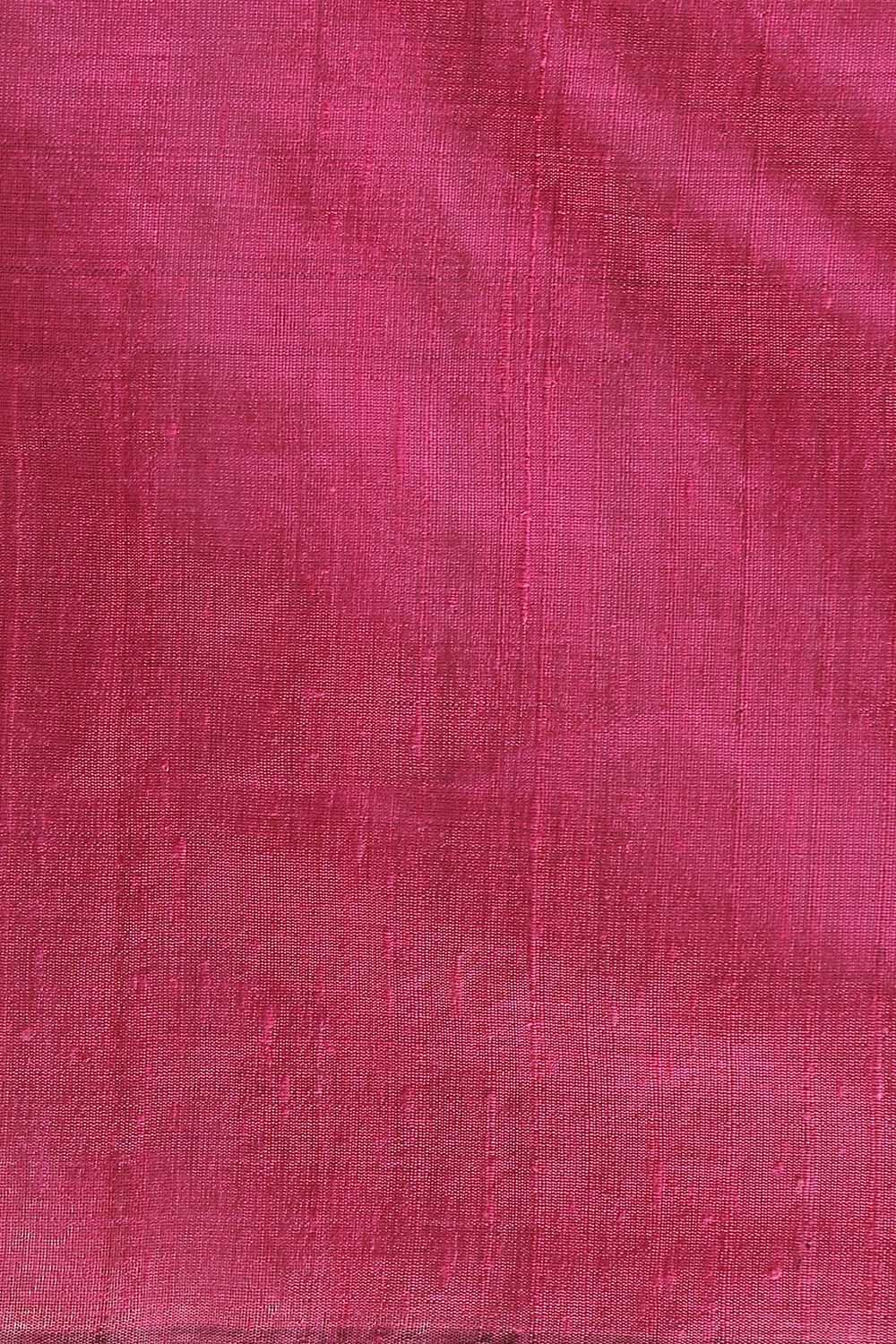 Dark Pink Pure Silk Woven Saree image number null