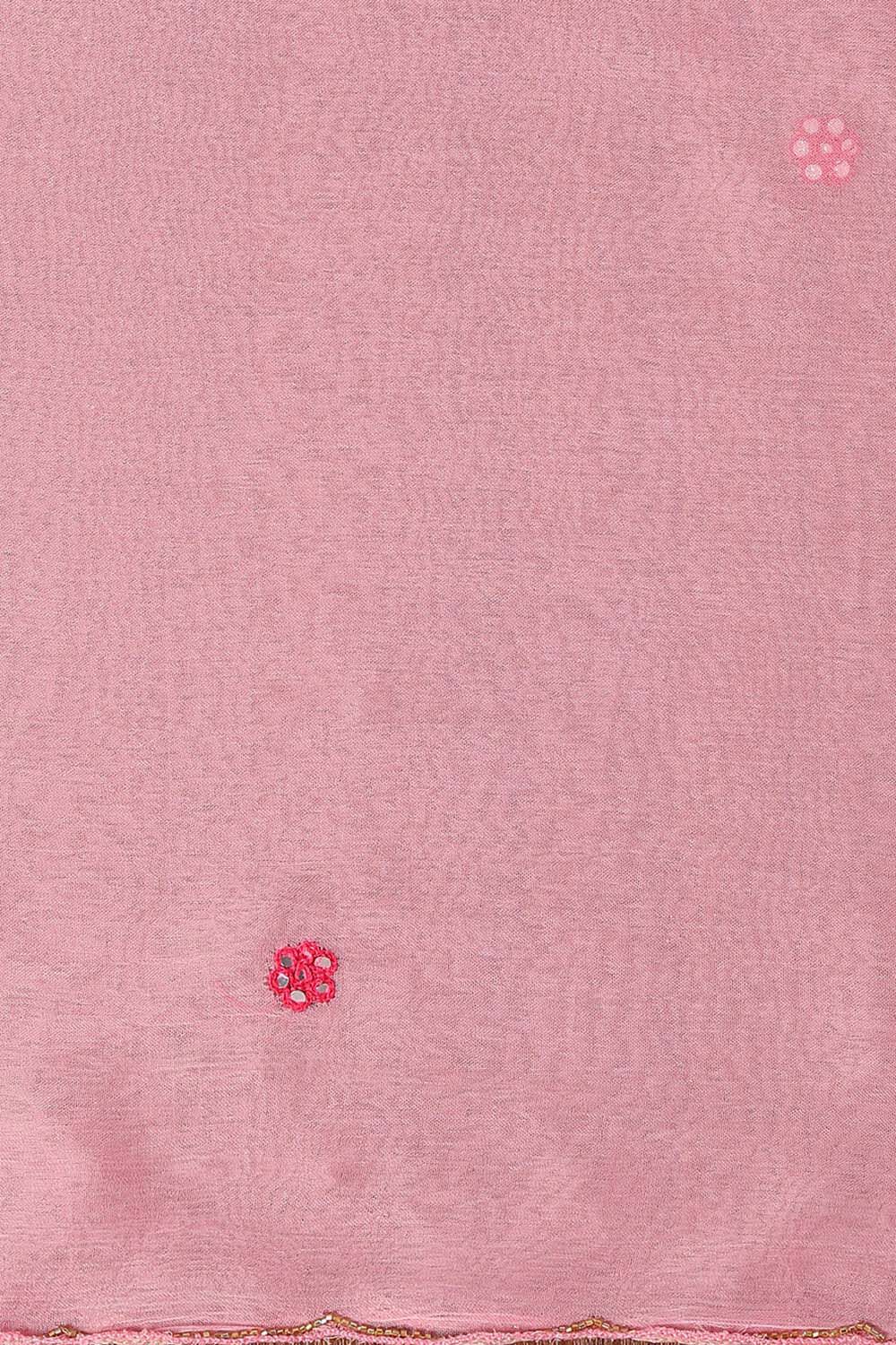 Light Pink Viscose EmbroideLight Pink Unstitched Suit Set image number null