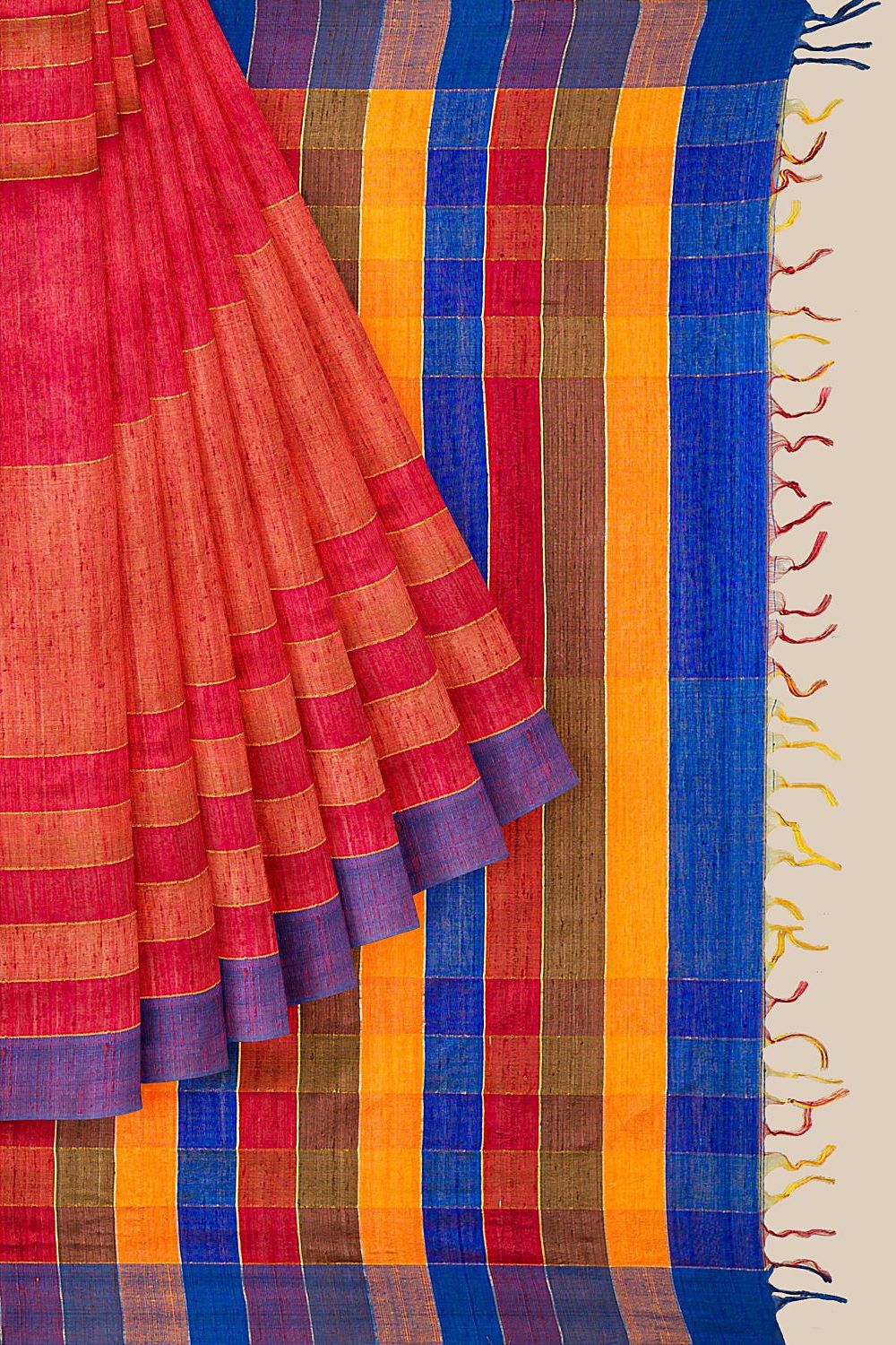 Yellow Pure Silk Banarasi Saree image number null