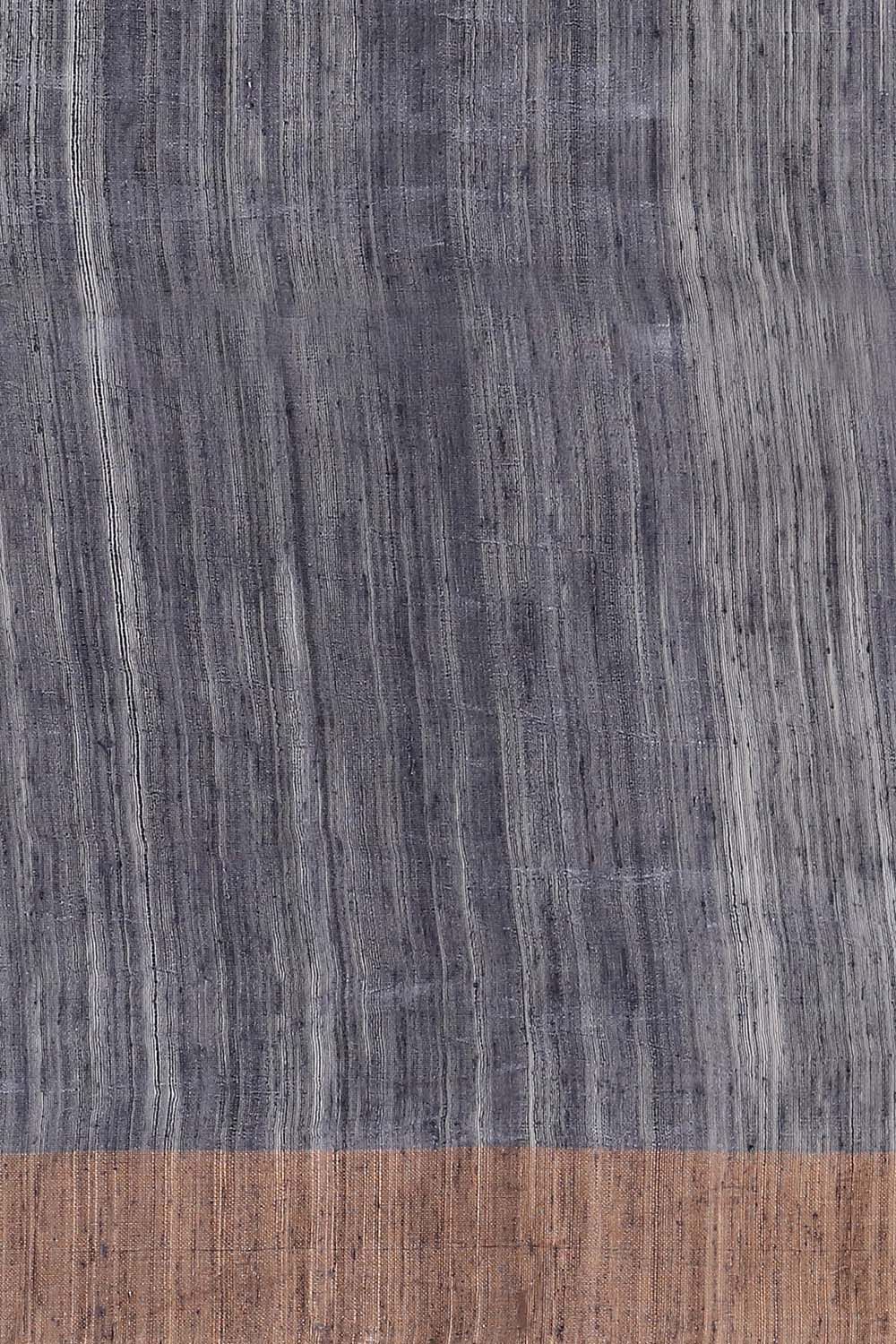 Grey Pure Silk Vanya Jamdani Saree image number null