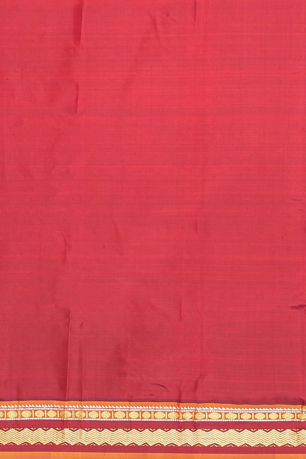 Dark Red Pure Silk Kanjivaram Saree image number null
