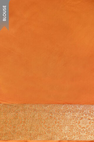 Light Orange Woven Viscose Satin Saree thumbnail image number null