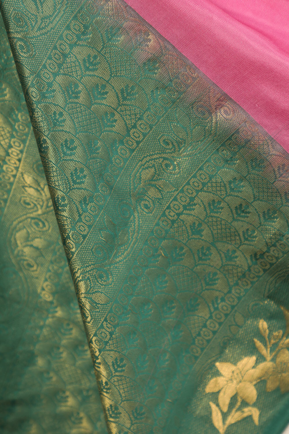 Pink South Pure Silk Woven Saree image number null