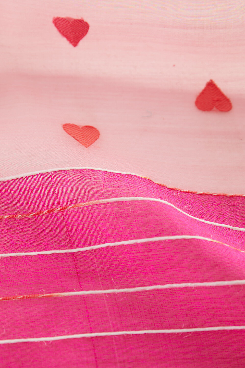 Pink Pure Silk Cotton Eknaliya Chanderi Saree image number null