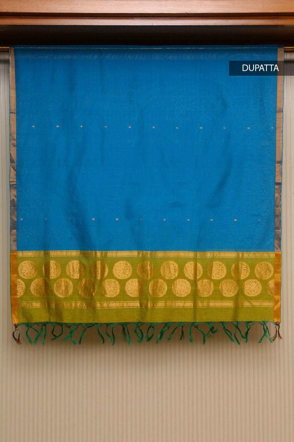 Sap Green South Pure Silk Cotton Suit Set image number null