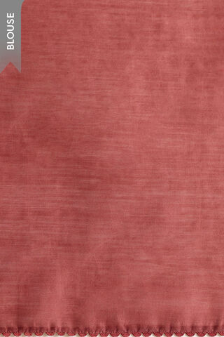 Light Red Block Printed Pure Silk Cotton Saree thumbnail image number null