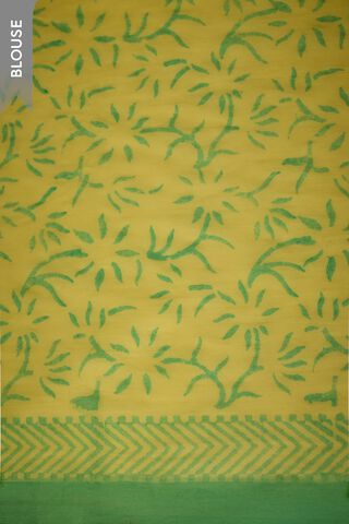 Light Blue Pure Cotton Block Printed Bengal Saree thumbnail image number null