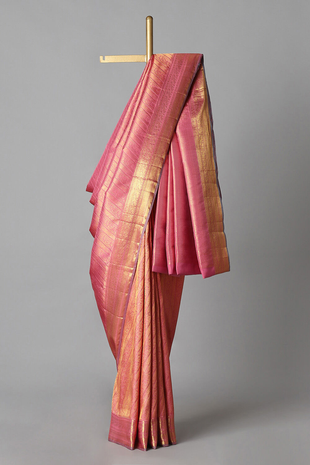 Light Pink Pure Silk Kanjivaram Saree image number null