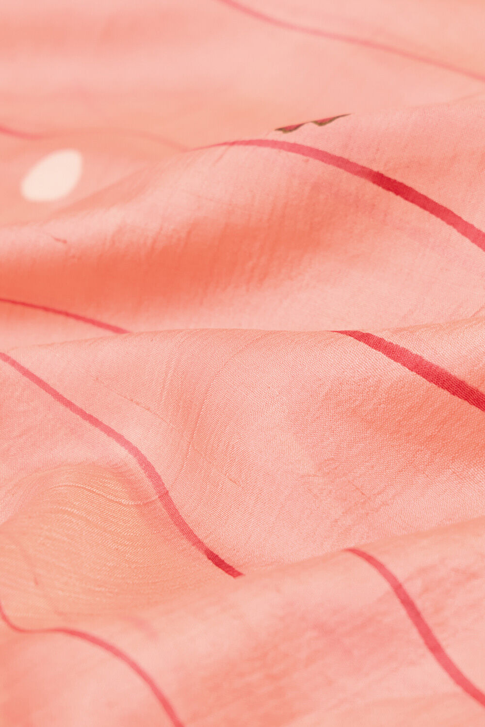 Light Pink Pure Silk Block Printed Chattisgarh Saree image number null