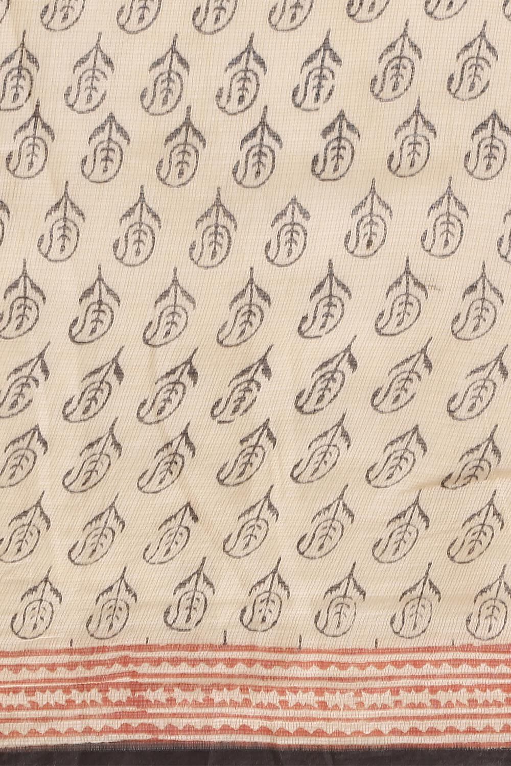 Off Pure White Kota Bagru Printed image number null
