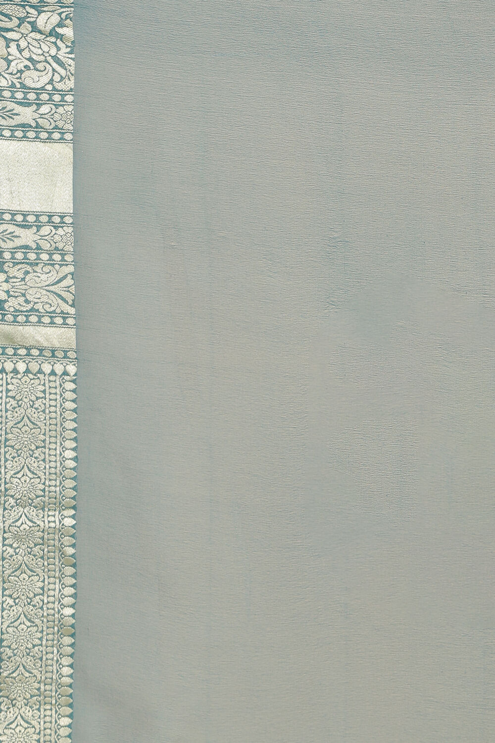 Light Green Handwoven Banarasi Pure Georgette Saree image number null