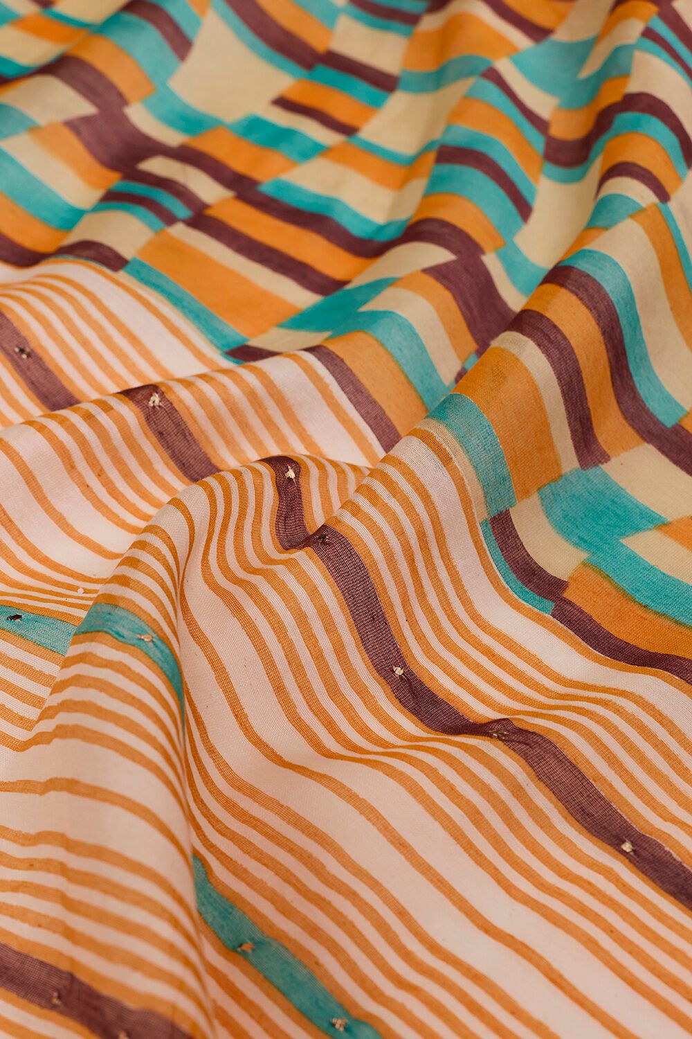 Multi Screen Printed Pure Silk Cotton Saree image number null