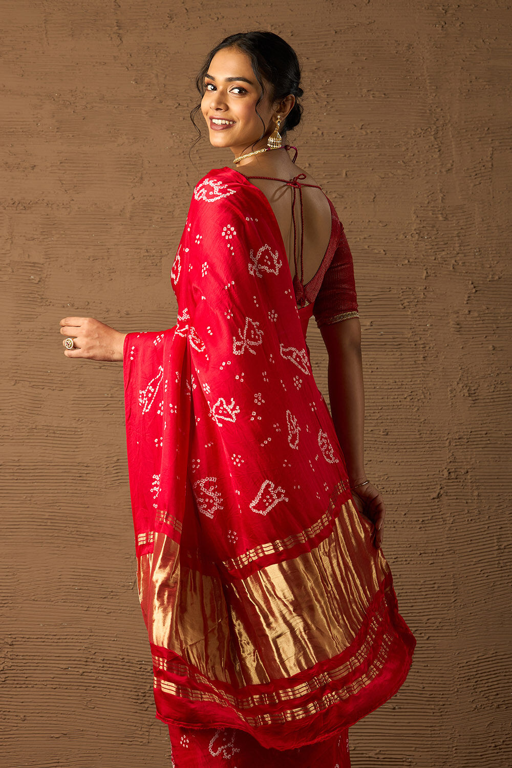 Pure bandhani sarees online cheap