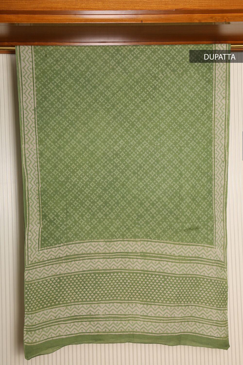 Sage Green Pure Cotton Suit Set image number null