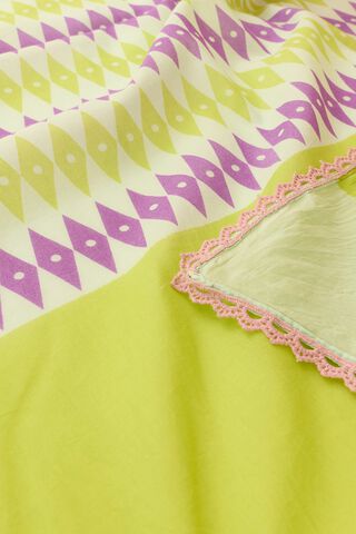 Light Green Screen Printed Bengal Pure Cotton Saree thumbnail image number null