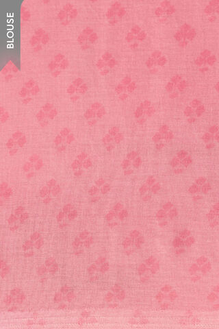 Pink Bengal Screen Printed Pure Cotton Mulmul Saree thumbnail image number null