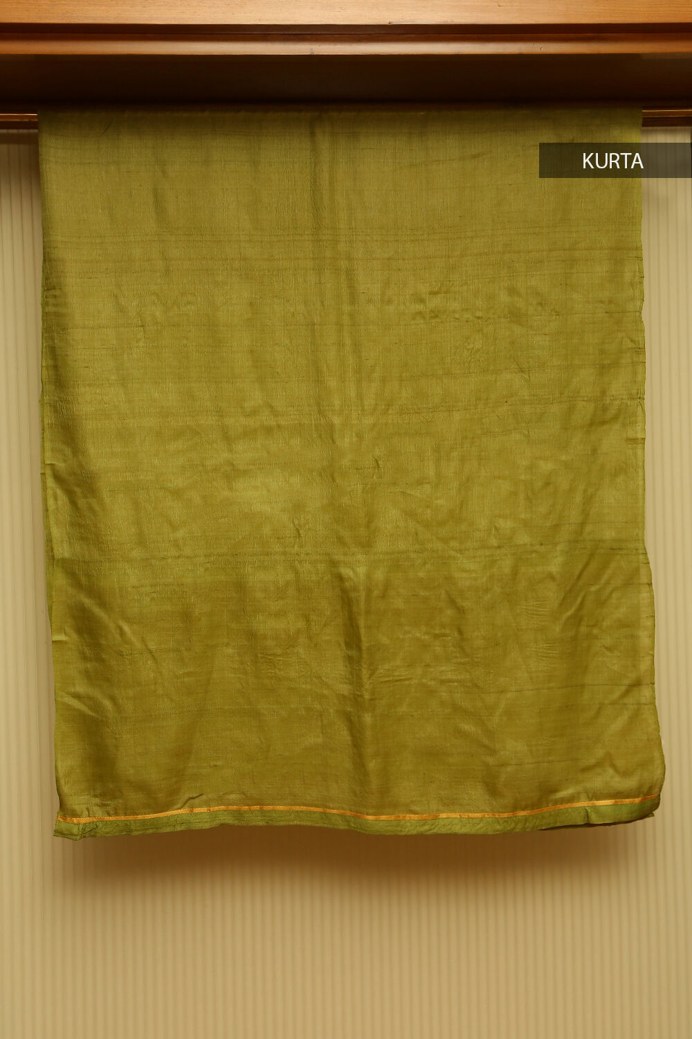 Pista Green Pure Tussar Silk Suit Set image number null