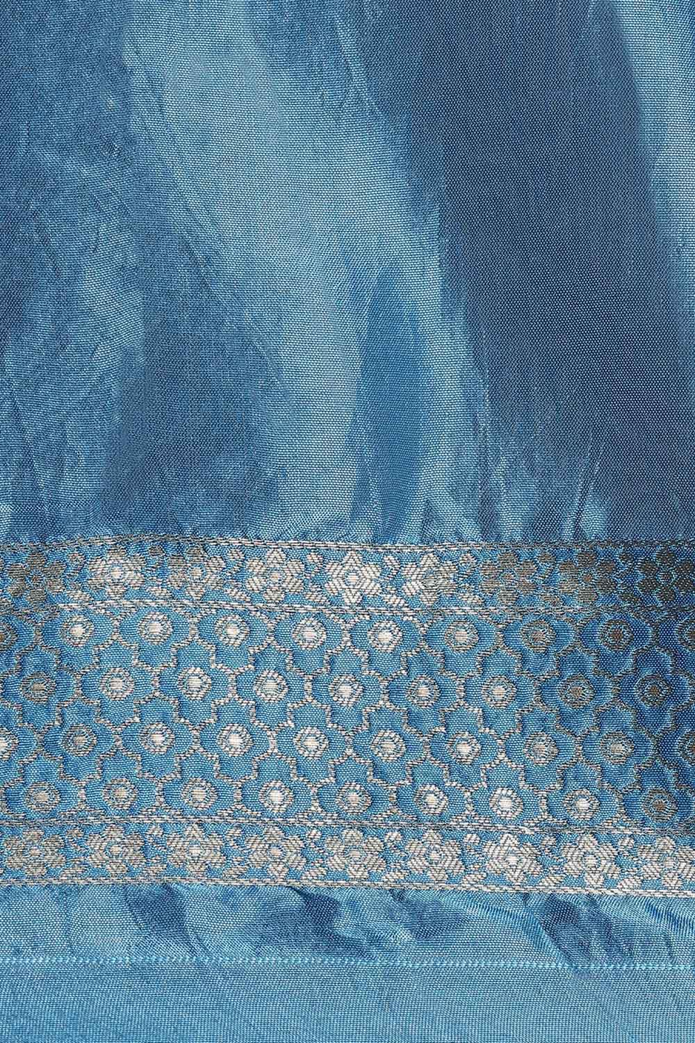 Dark Blue Luxe Woven Saree image number null