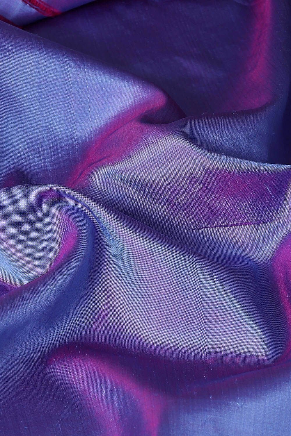 Blue Pure Silk Woven Saree image number null