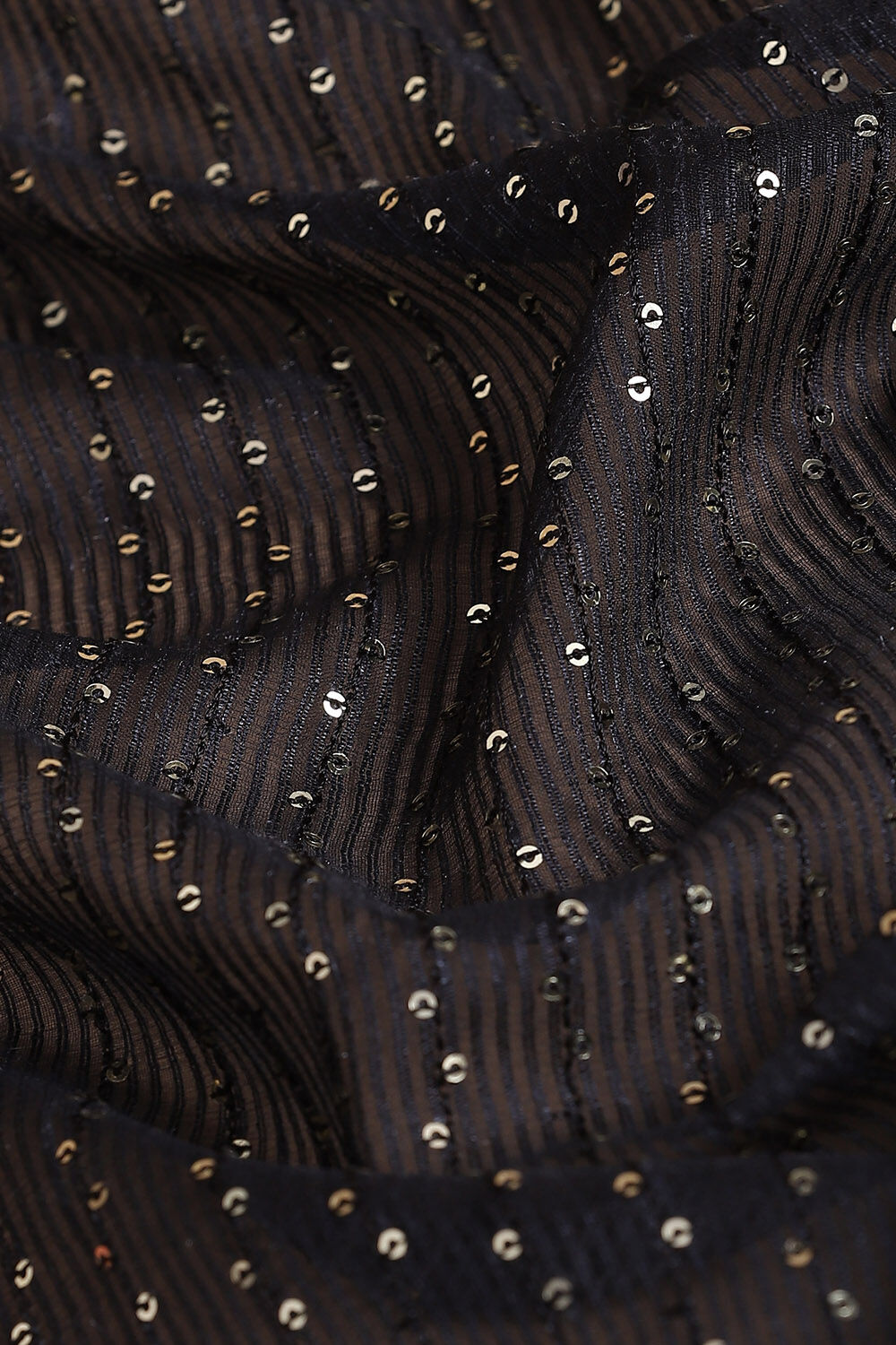 Black Pure Embroidered Saree image number null