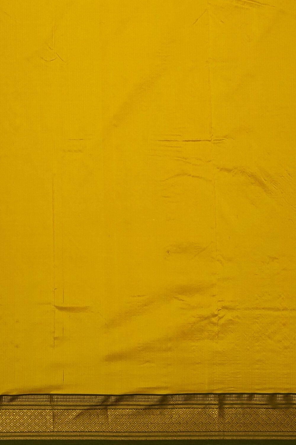 Yellow Pure Silk Maheswari Saree image number null