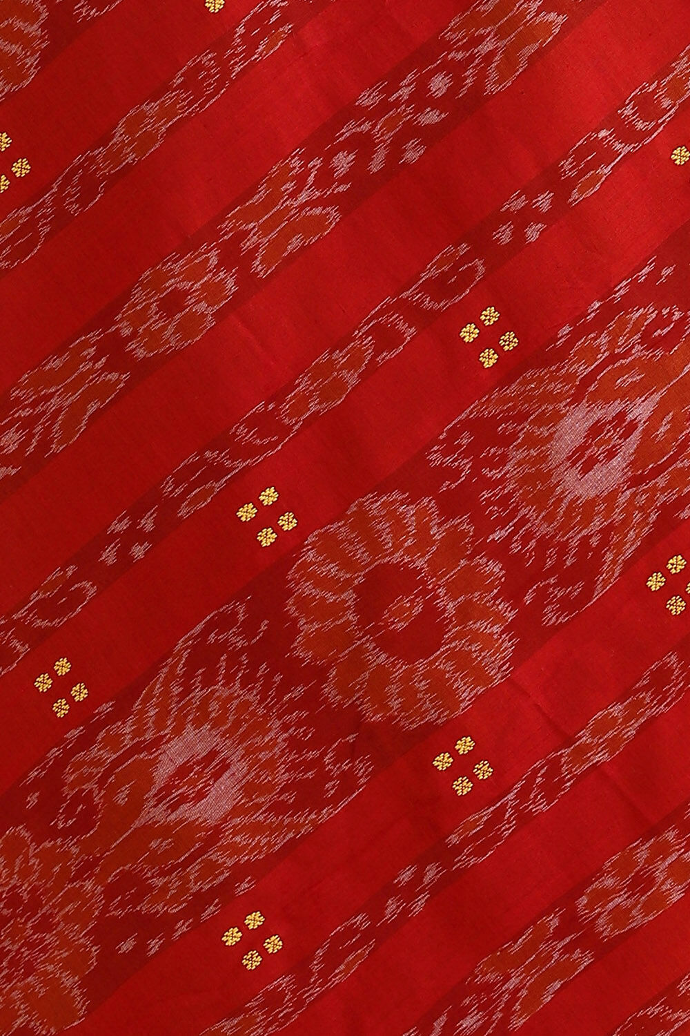 Dark Yellow Pure Cotton Odissa Ikat Saree image number null