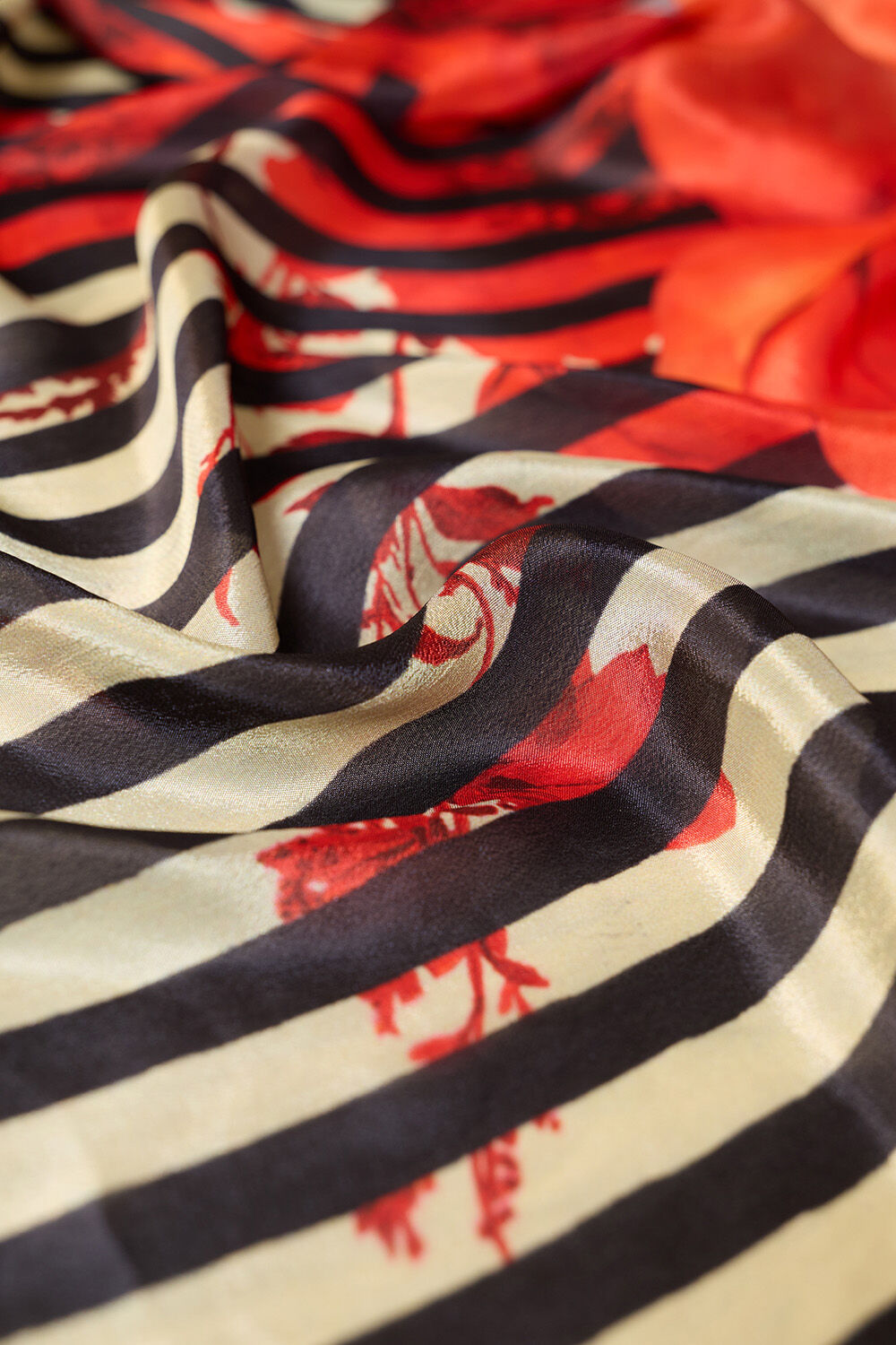 Black Printed Pure Viscose Saree image number null