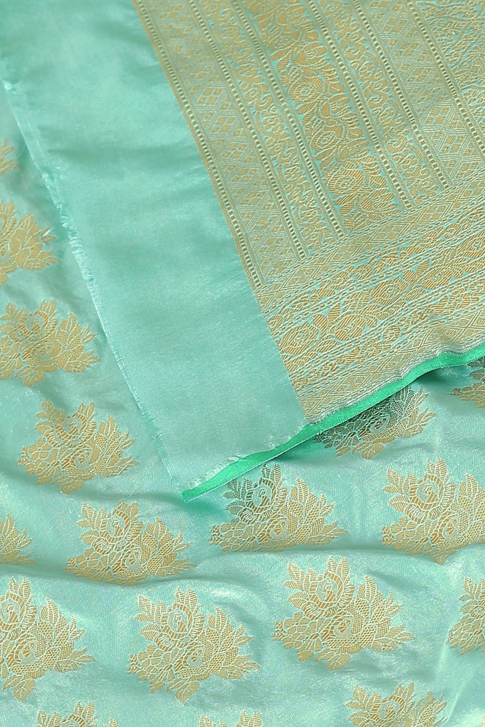 Blue Pure Silk Banarasi Saree image number null