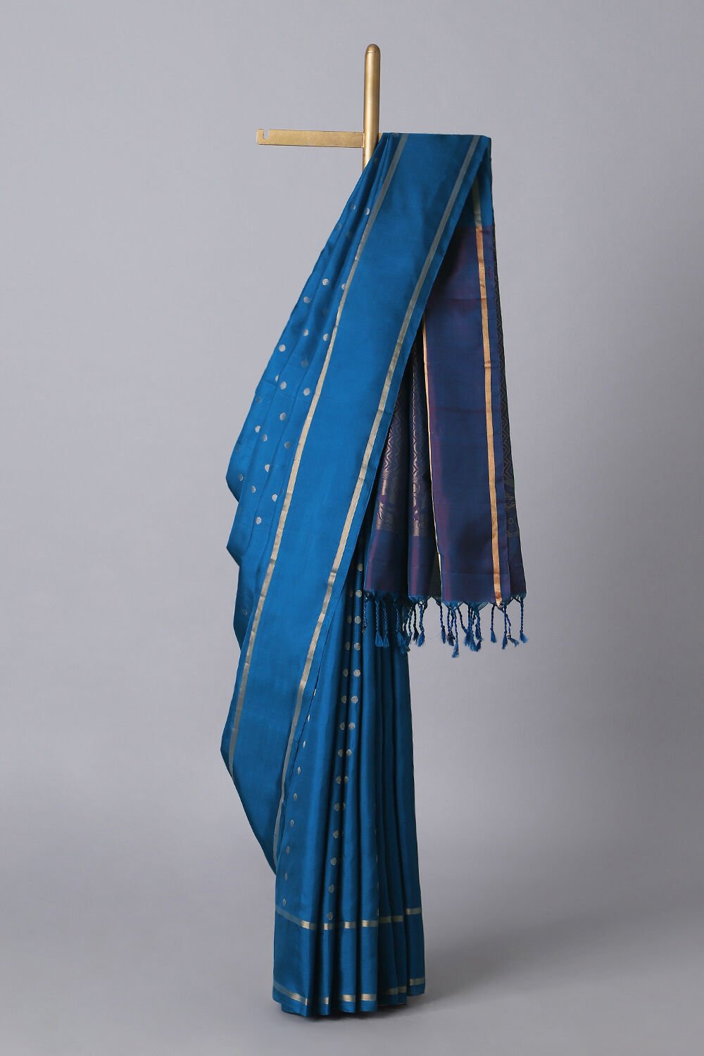 Blue Pure Silk South Saree image number null