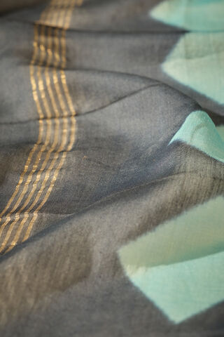 Blue Rajasthan Pure Silk Cotton Tie & Dye Shibori Saree thumbnail image number null