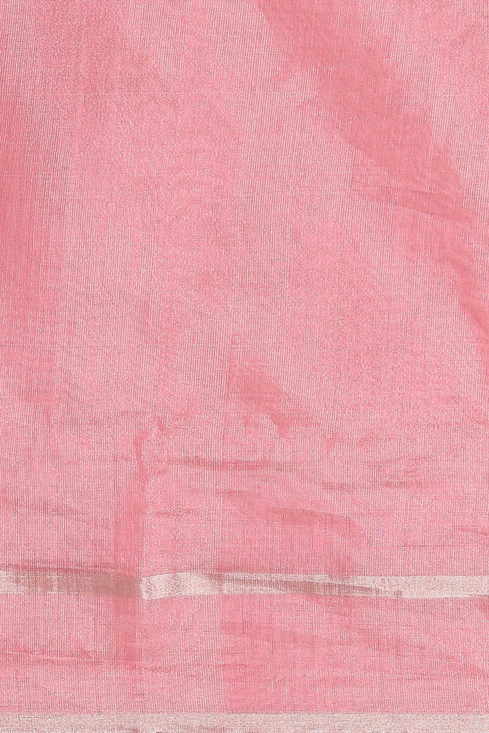 Light Pink Pure Cotton Tissue Chanderi Saree image number null