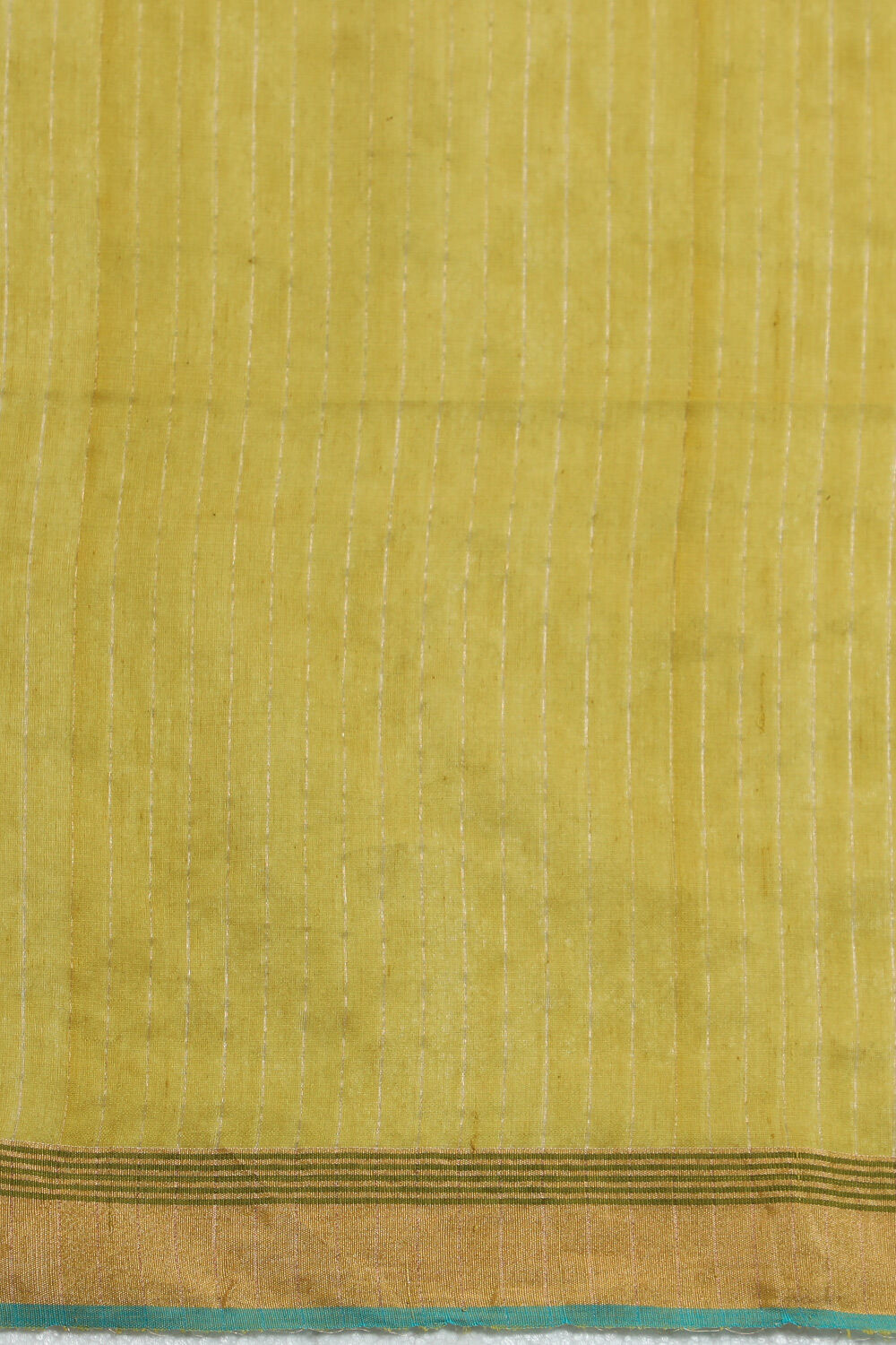 Green Woven Pure Silk Cotton Bengal Saree image number null