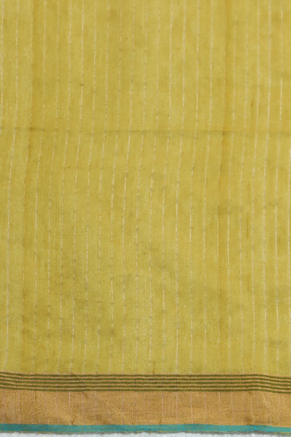 Green Woven Pure Silk Cotton Bengal Saree image number null