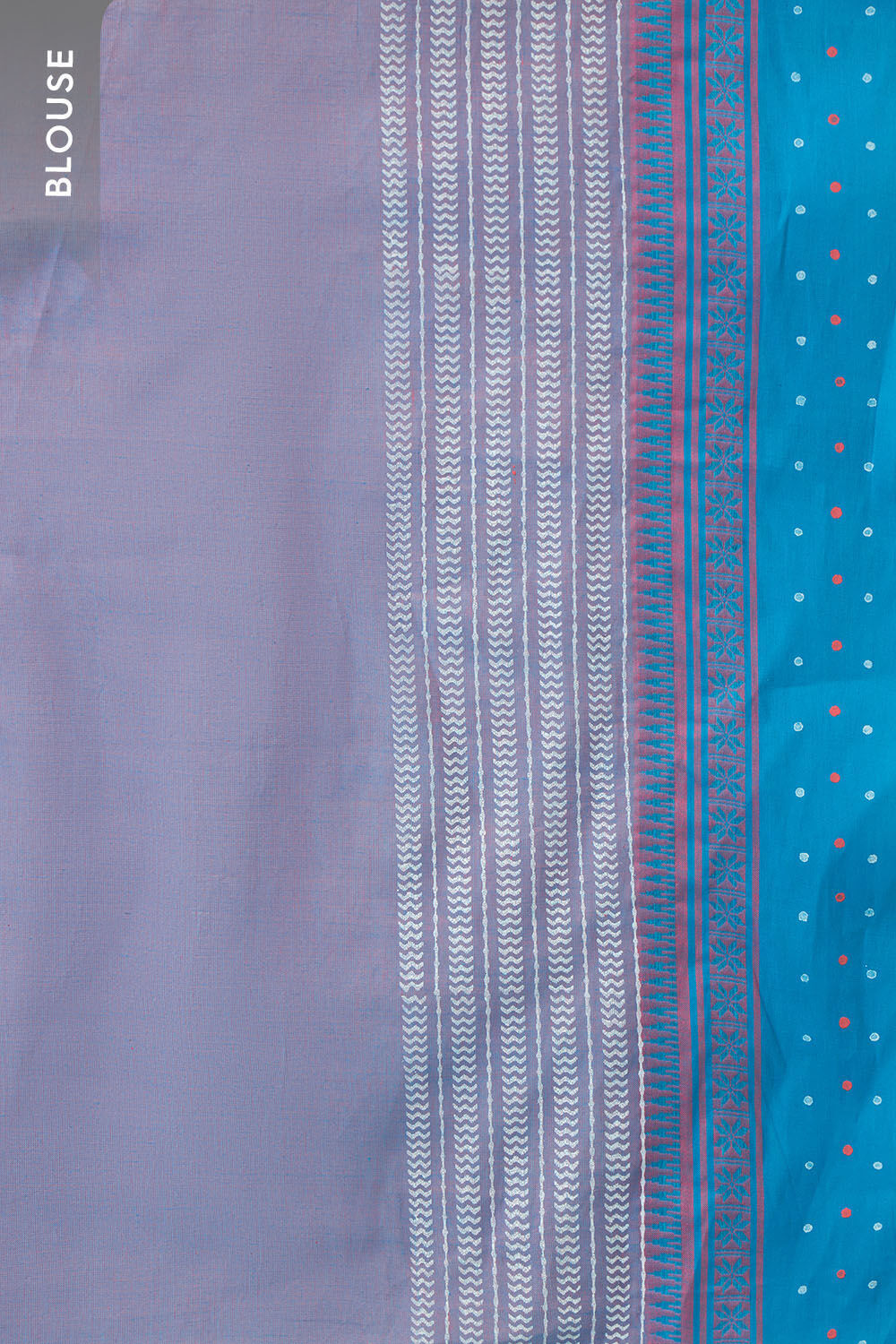 Pink Rajasthan Block Printed Pure Cotton Saree image number null
