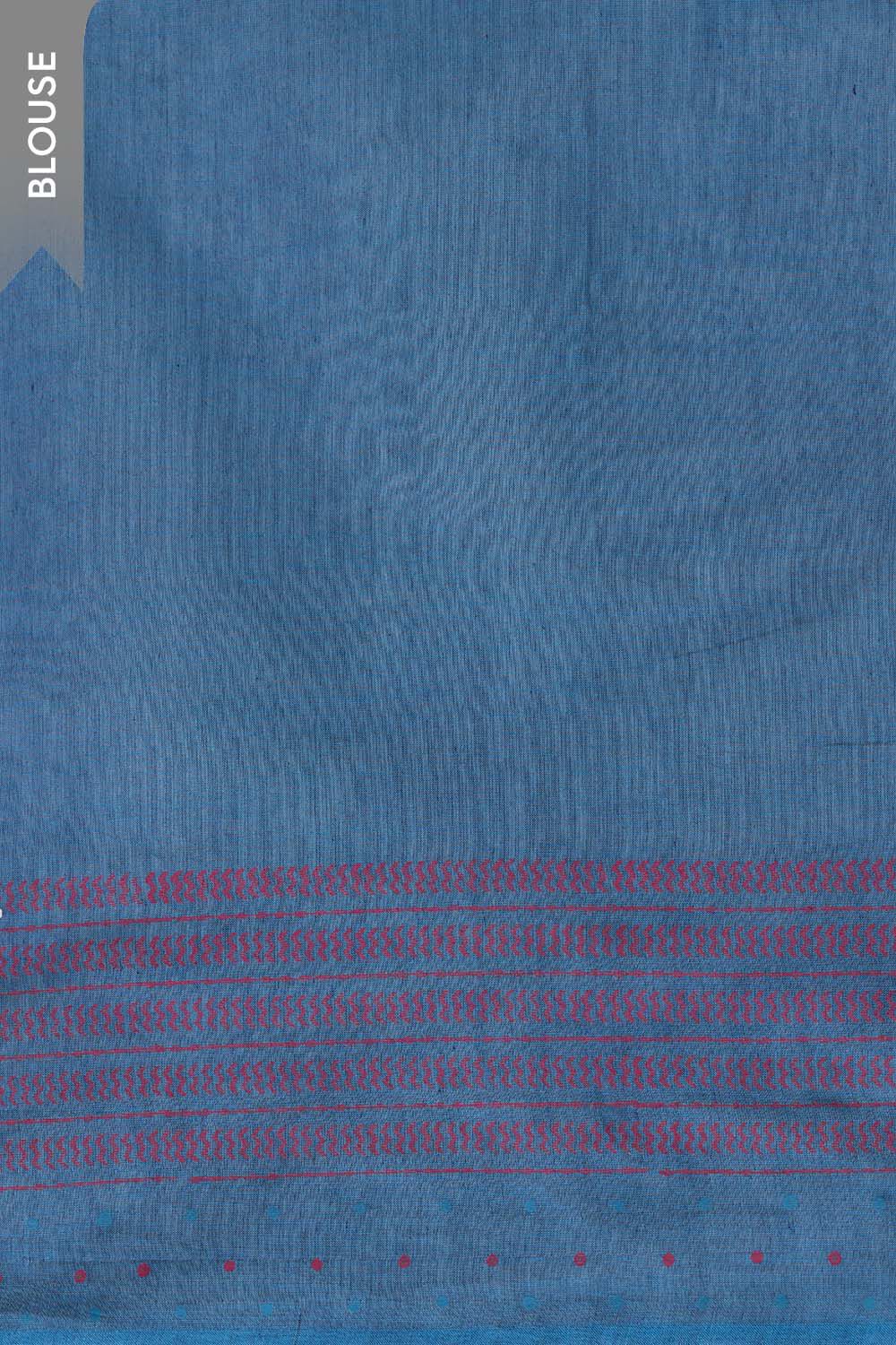 Blue Rajasthan Pure Cotton Printed Sanganeri Saree image number null