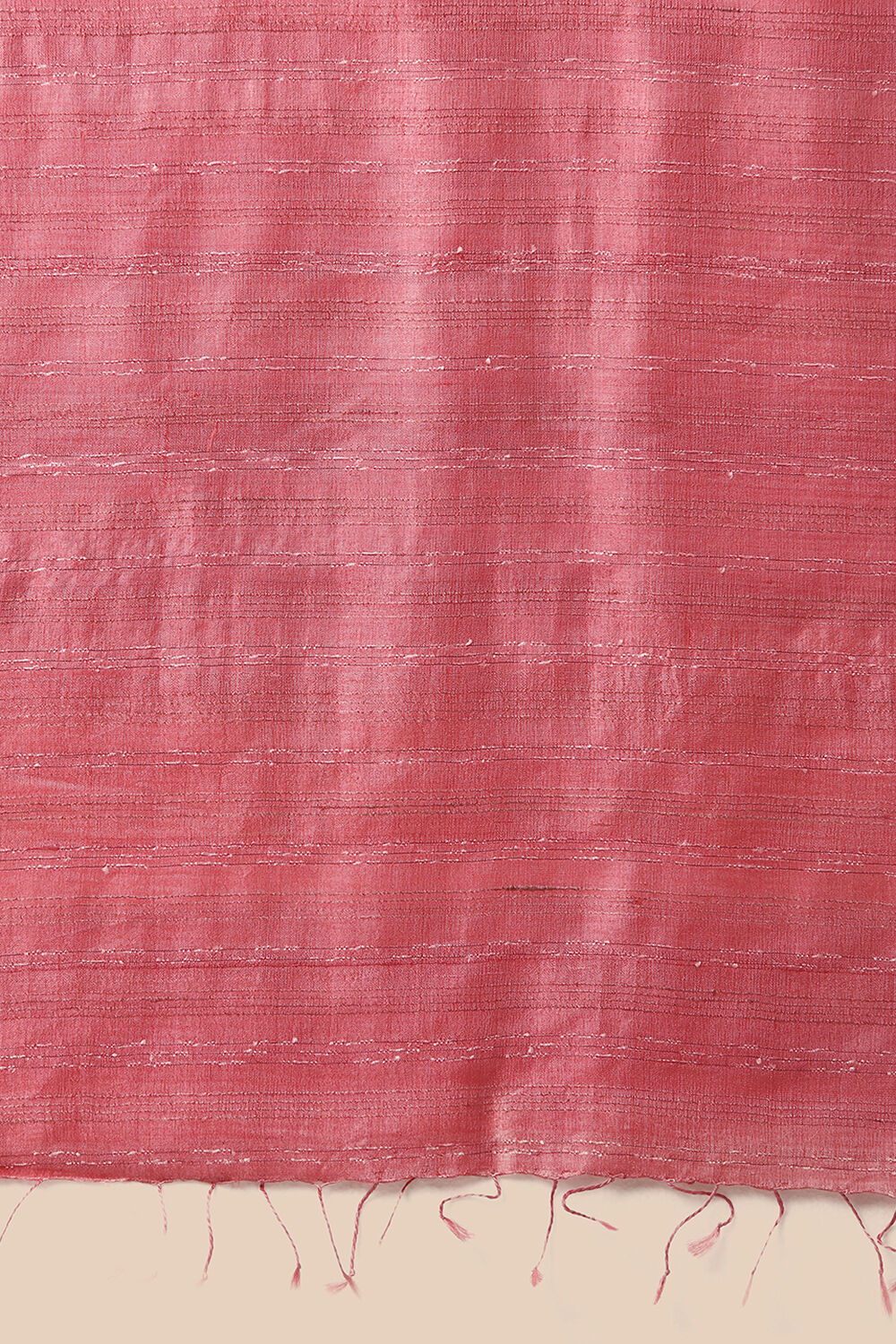 Pink Pure Tussar Silk Woven Saree image number null