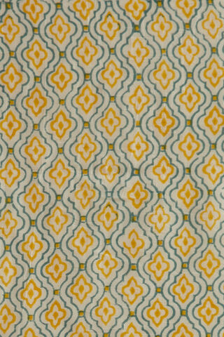 Green Block Printed Viscose Luxe Rajasthan Saree thumbnail image number null