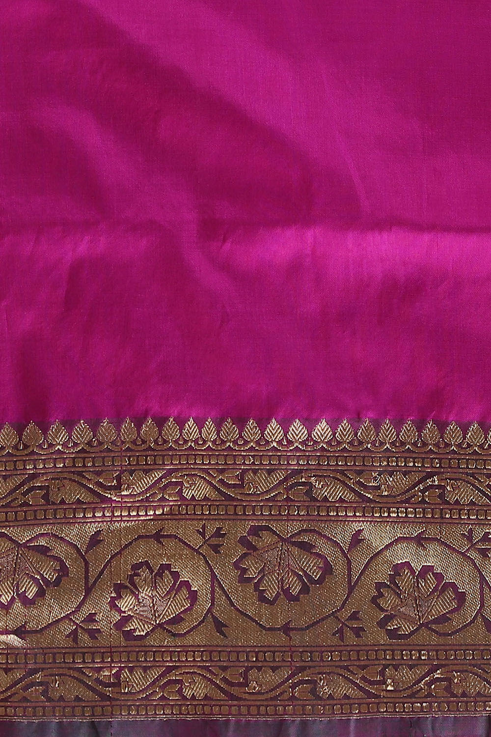 Dark Pink Pure Silk Banarasi Saree image number null